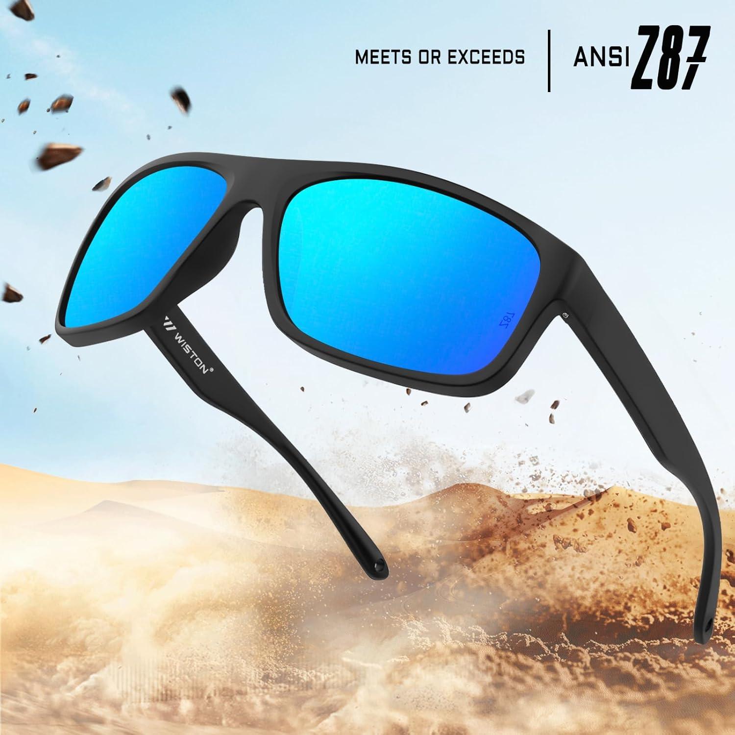 Gafas de sol WISTON Z87 UV400 unisex marco TR90 negro mate