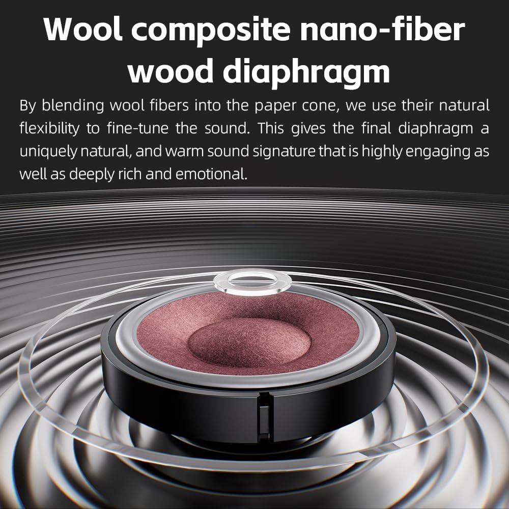 Auriculares Cerrados FiiO FT13 Audiophile 60mm Madera Purpleheart