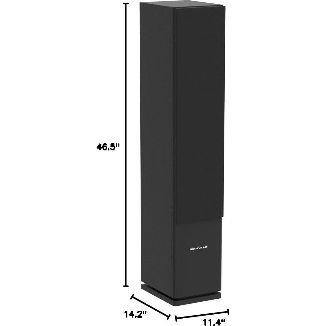 Altavoz Torre Pasivo Rockville RockTower 68B 8 Ohm 500W Negro