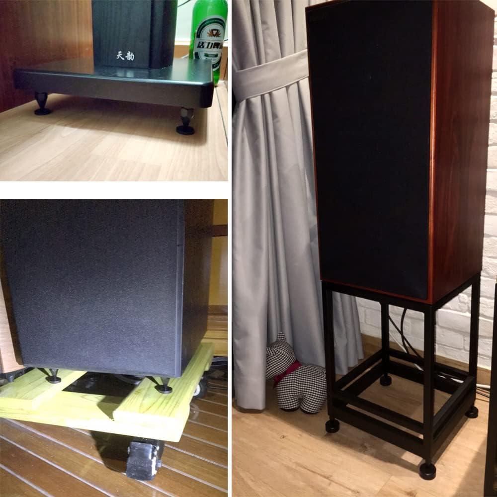 Puntas de Altavoz Flushbay M6 Negras Ajustables 4 Piezas