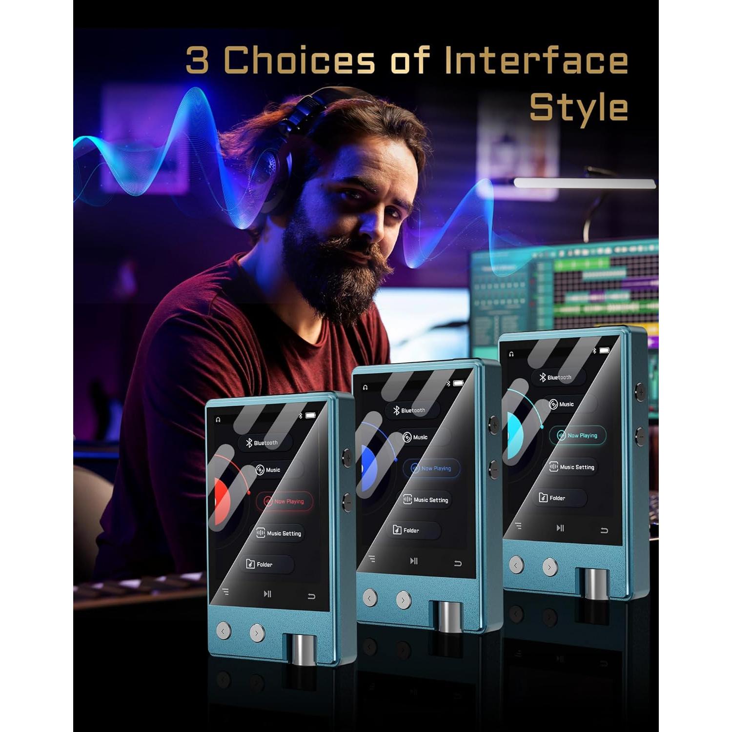 Reproductor MP3 PECUS Z12Pro 64GB Bluetooth 5.1 HiFi Portátil