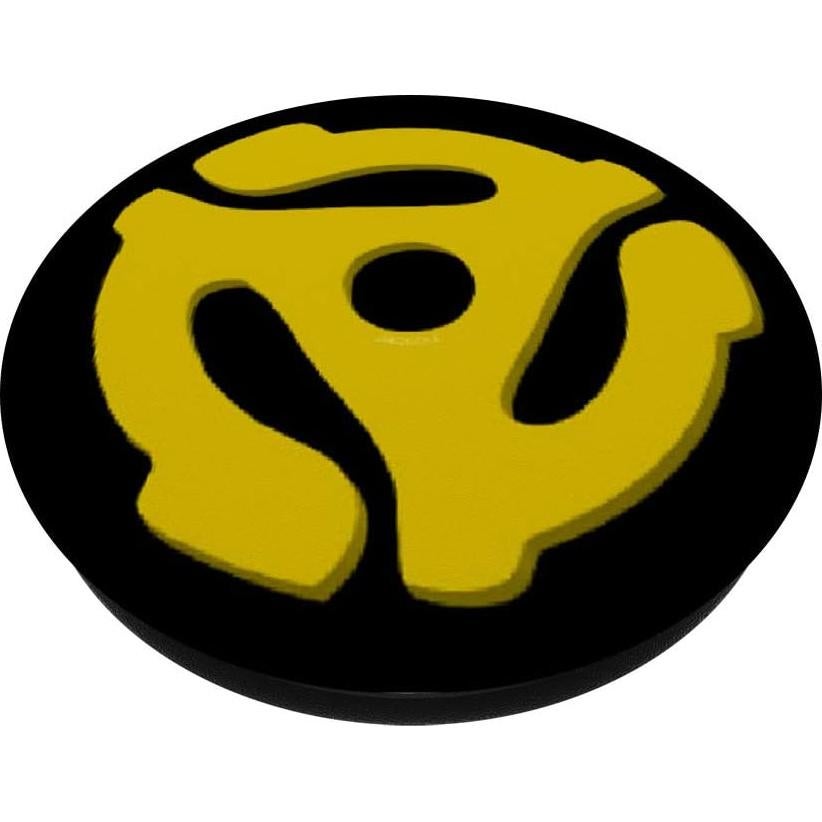 Spindle de Disco de Vinilo 45 PopSockets Grip Amarillo