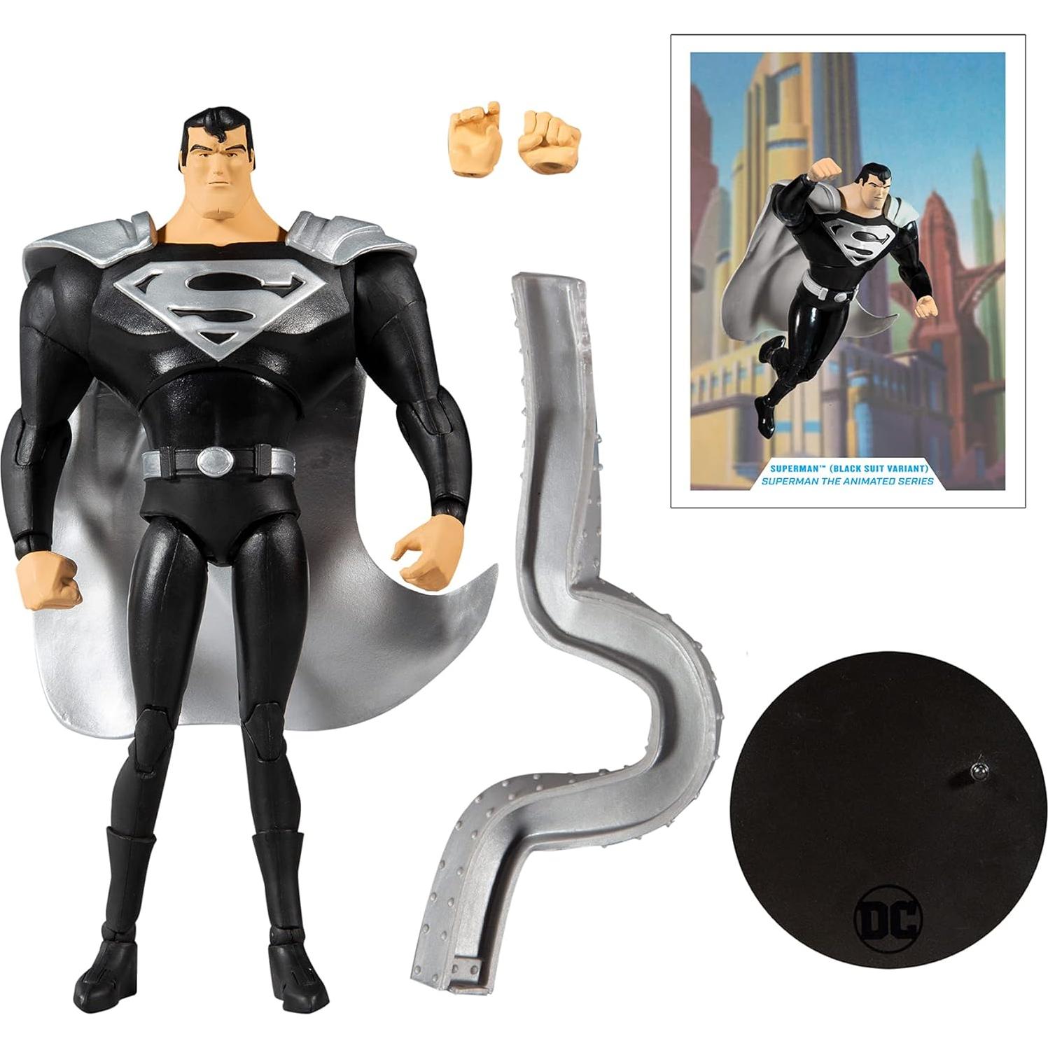 Figura de Acción McFarlane Toys Superman Traje Negro 17.8 cm