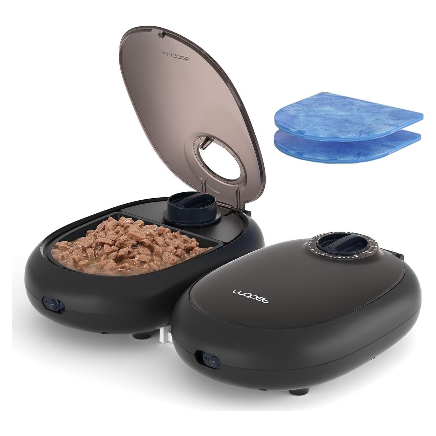 Dispensador Automático de Comida WOPET para Gatos y Perros 1.5 tazas