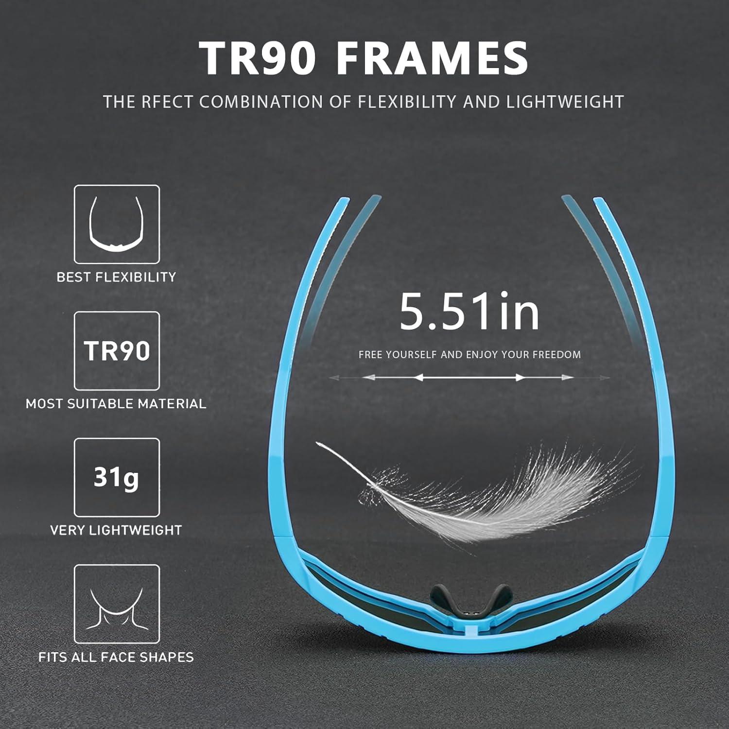 Gafas de sol deportivas GIEADUN con 3 lentes intercambiables