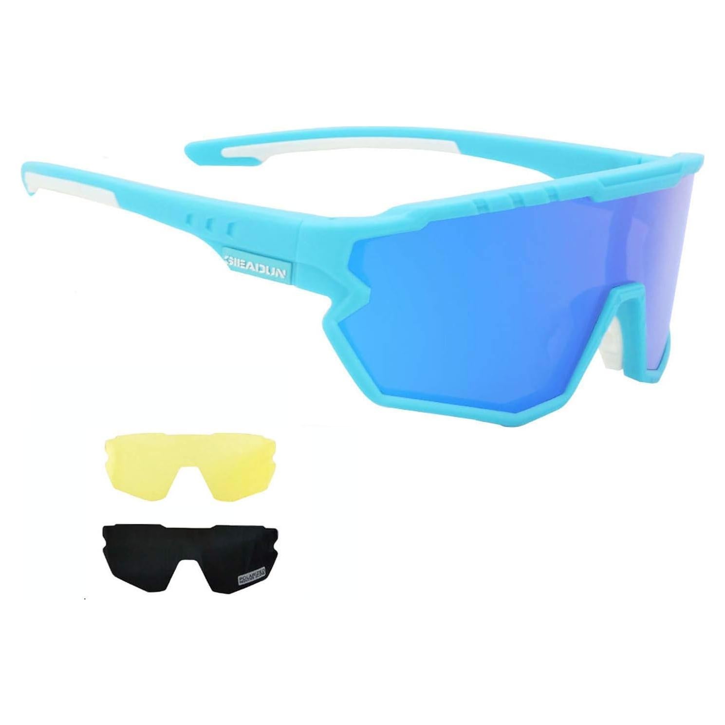 Gafas de sol deportivas GIEADUN con 3 lentes intercambiables