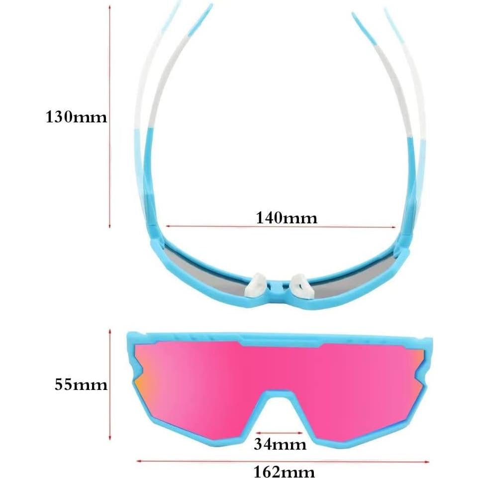 Gafas de sol deportivas GIEADUN con 3 lentes intercambiables