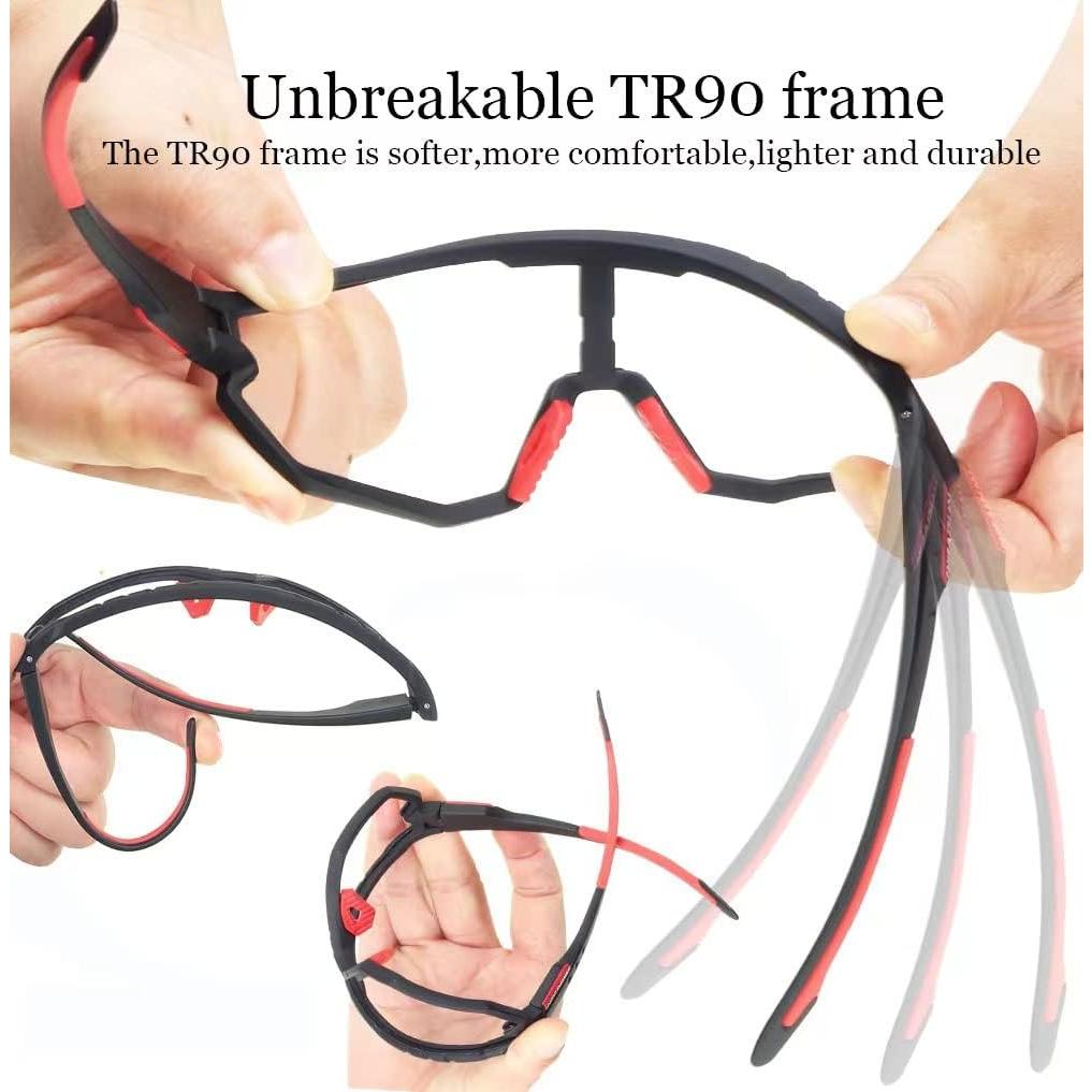 Gafas de sol deportivas GIEADUN con 3 lentes intercambiables