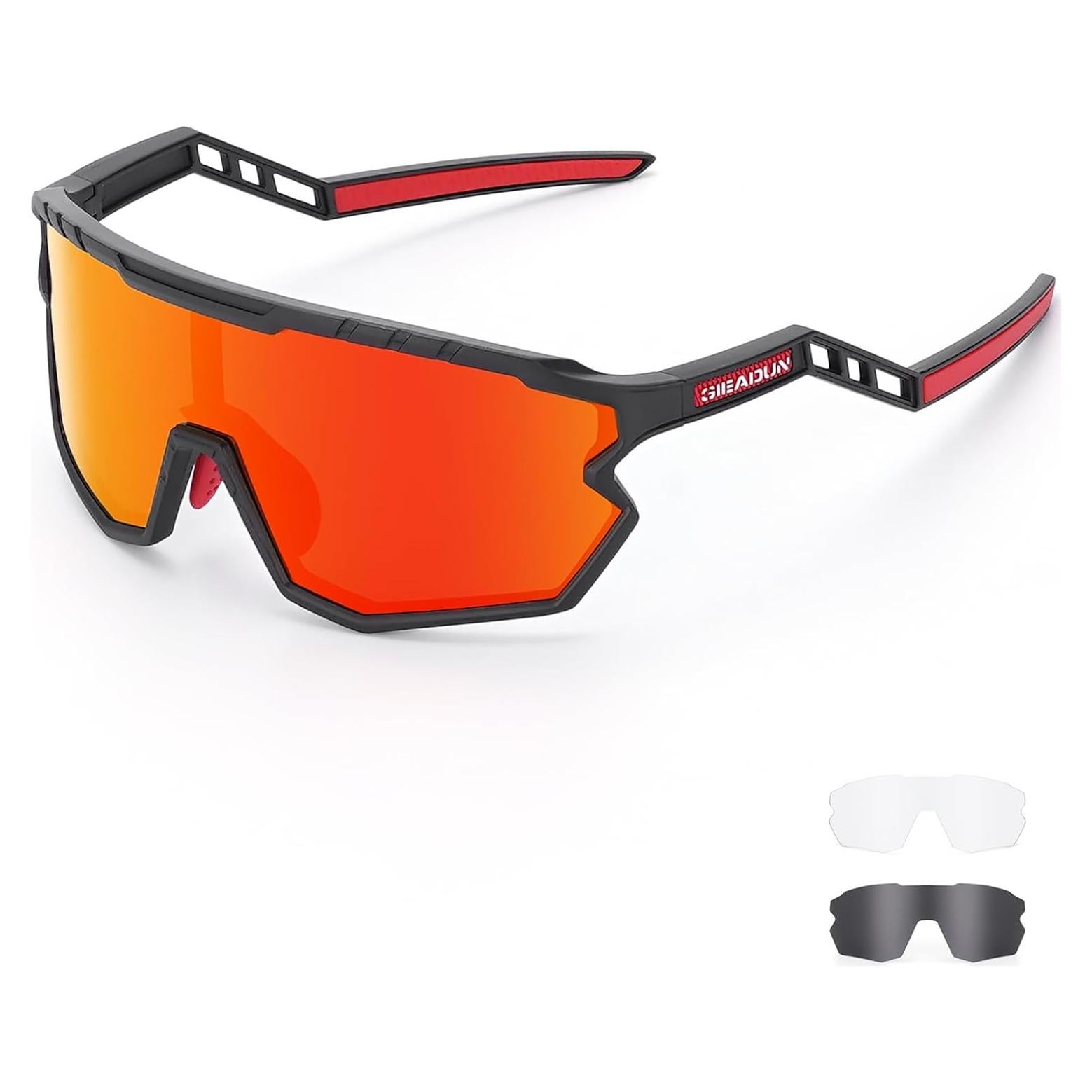 Gafas de sol deportivas GIEADUN con 3 lentes intercambiables