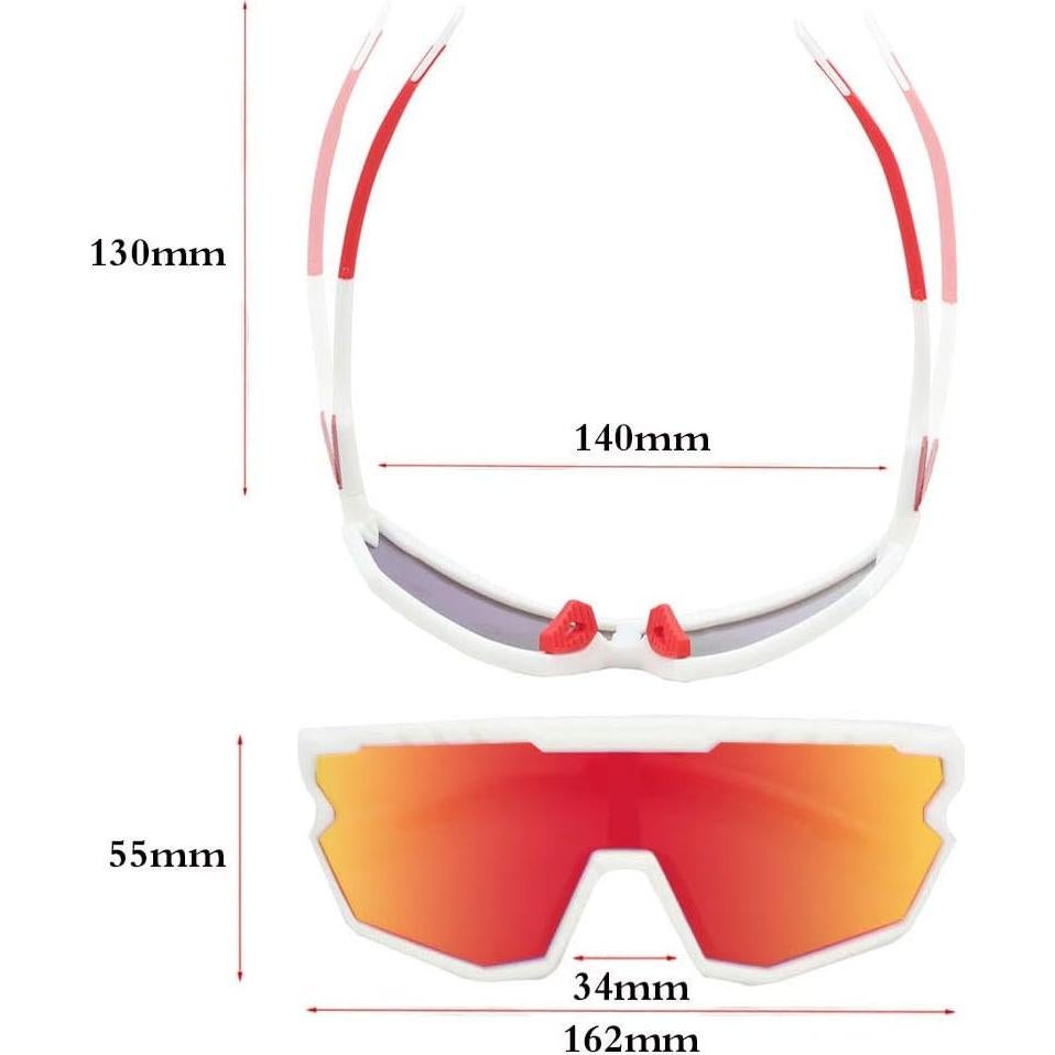 Gafas de sol deportivas GIEADUN con 3 lentes intercambiables