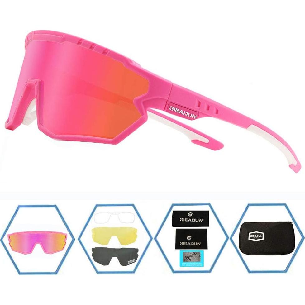 Gafas de sol deportivas GIEADUN con 3 lentes intercambiables