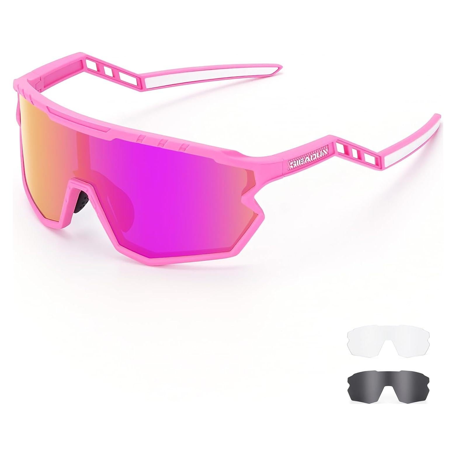 Gafas de sol deportivas GIEADUN con 3 lentes intercambiables