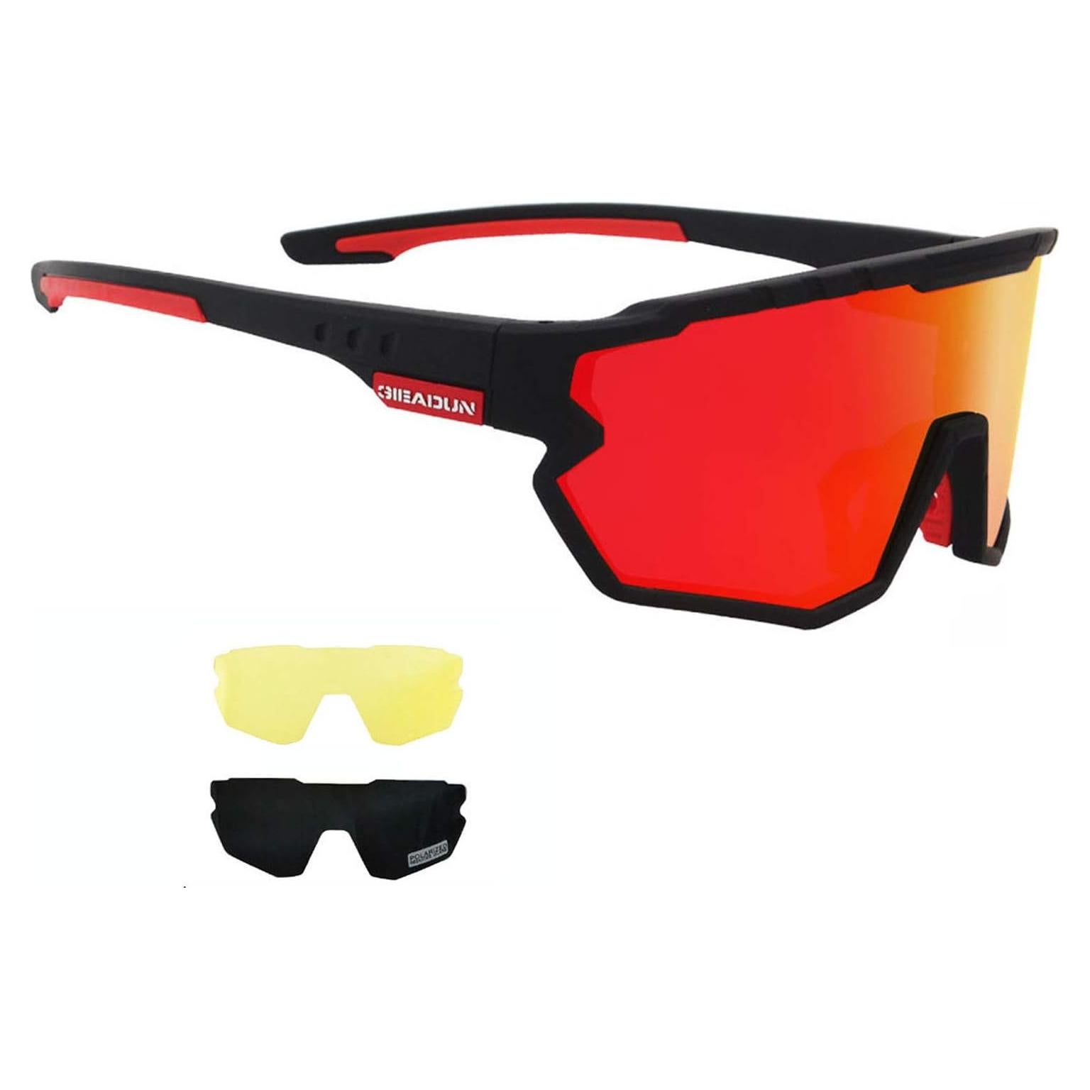 Gafas de sol deportivas GIEADUN con 3 lentes intercambiables