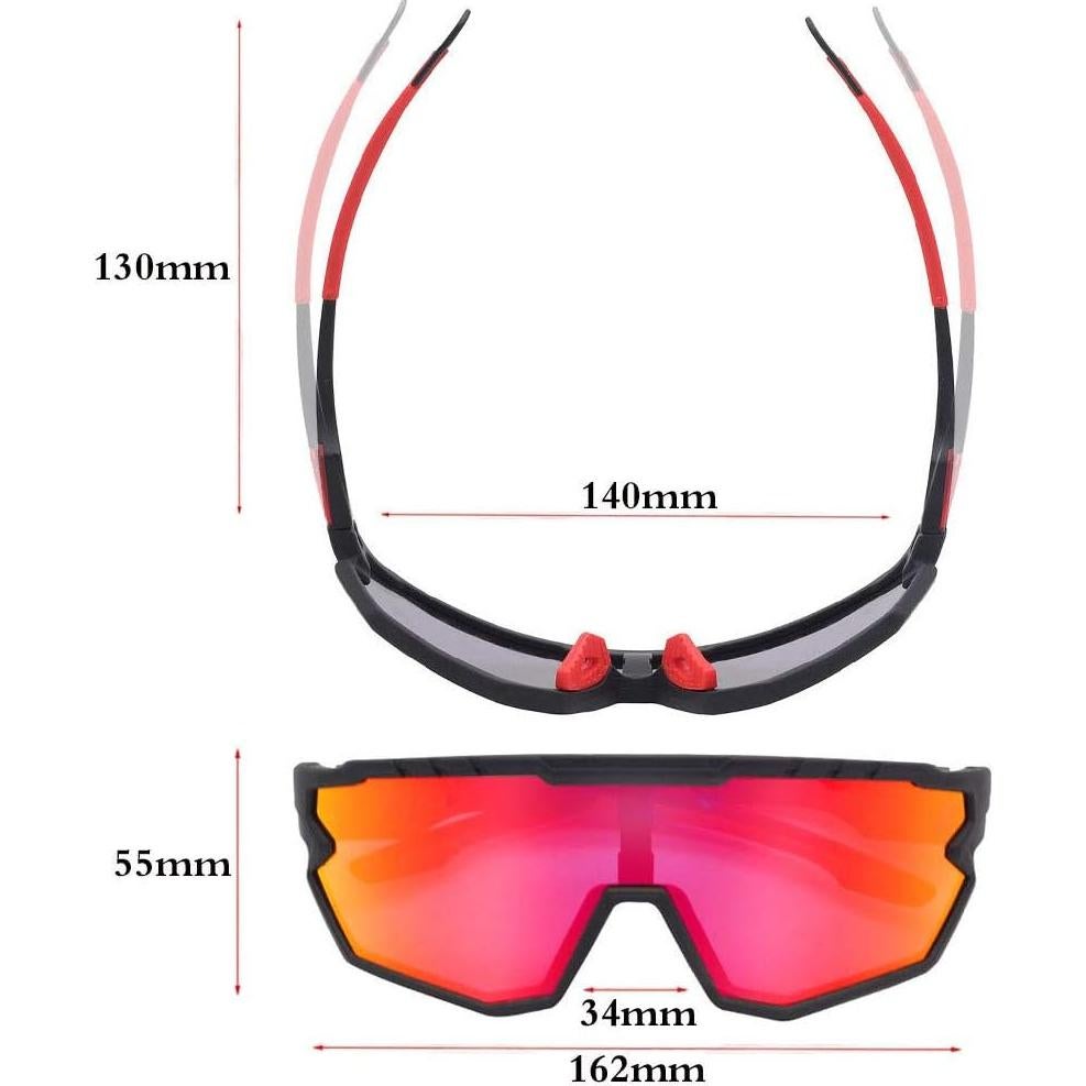 Gafas de sol deportivas GIEADUN con 3 lentes intercambiables