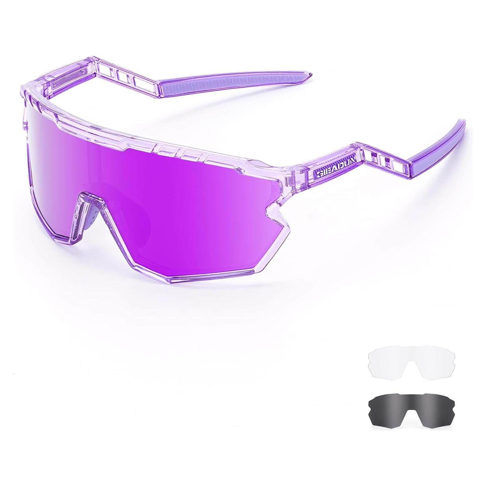 Gafas de sol deportivas GIEADUN con 3 lentes intercambiables
