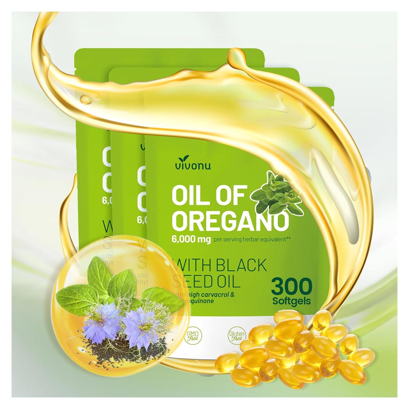 Cápsulas de Aceite de Orégano Orgánico VivoNu 300 Pcs