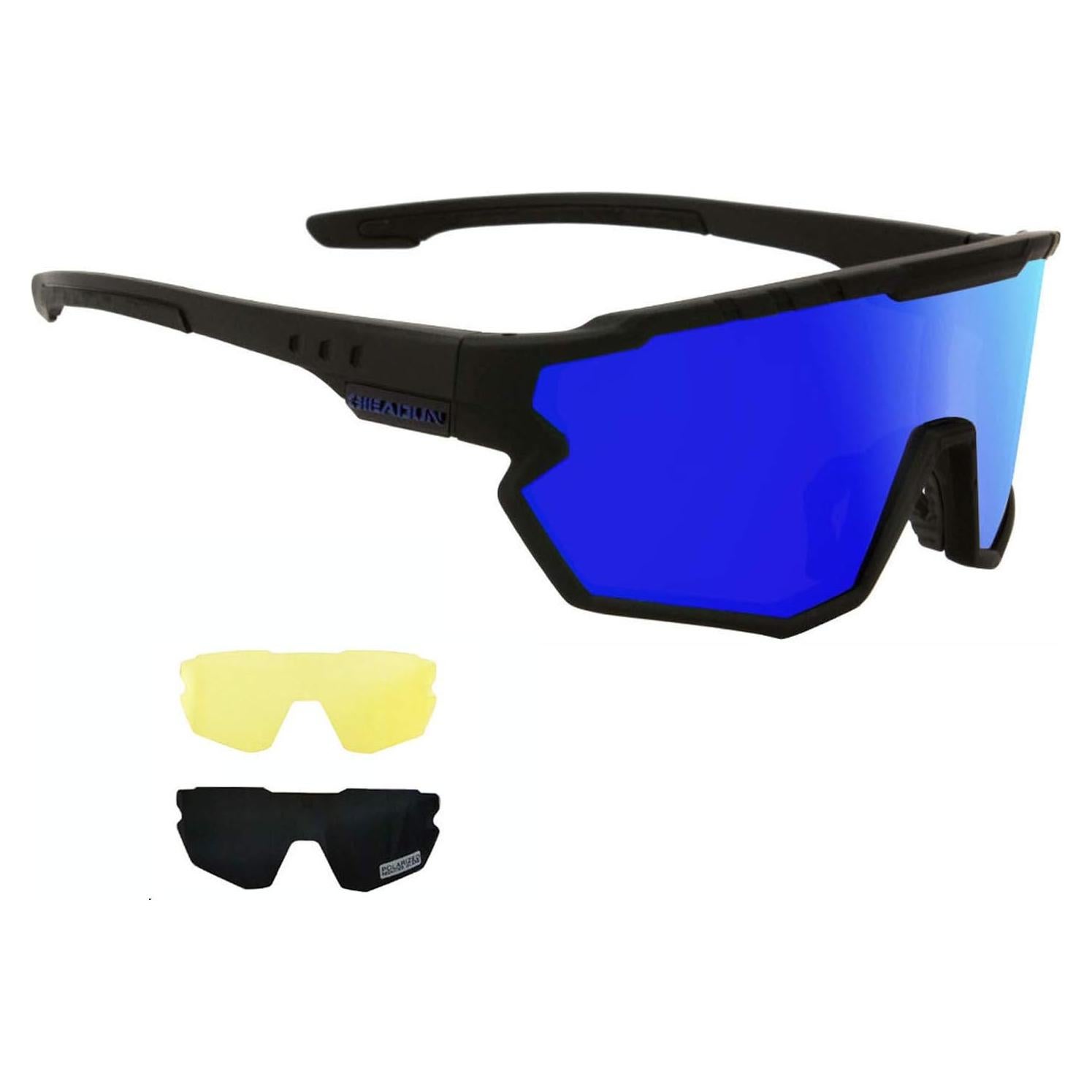 Gafas de sol deportivas GIEADUN con 3 lentes intercambiables