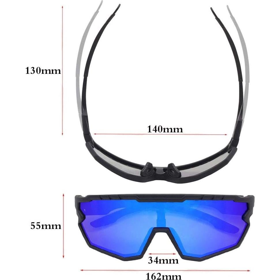 Gafas de sol deportivas GIEADUN con 3 lentes intercambiables