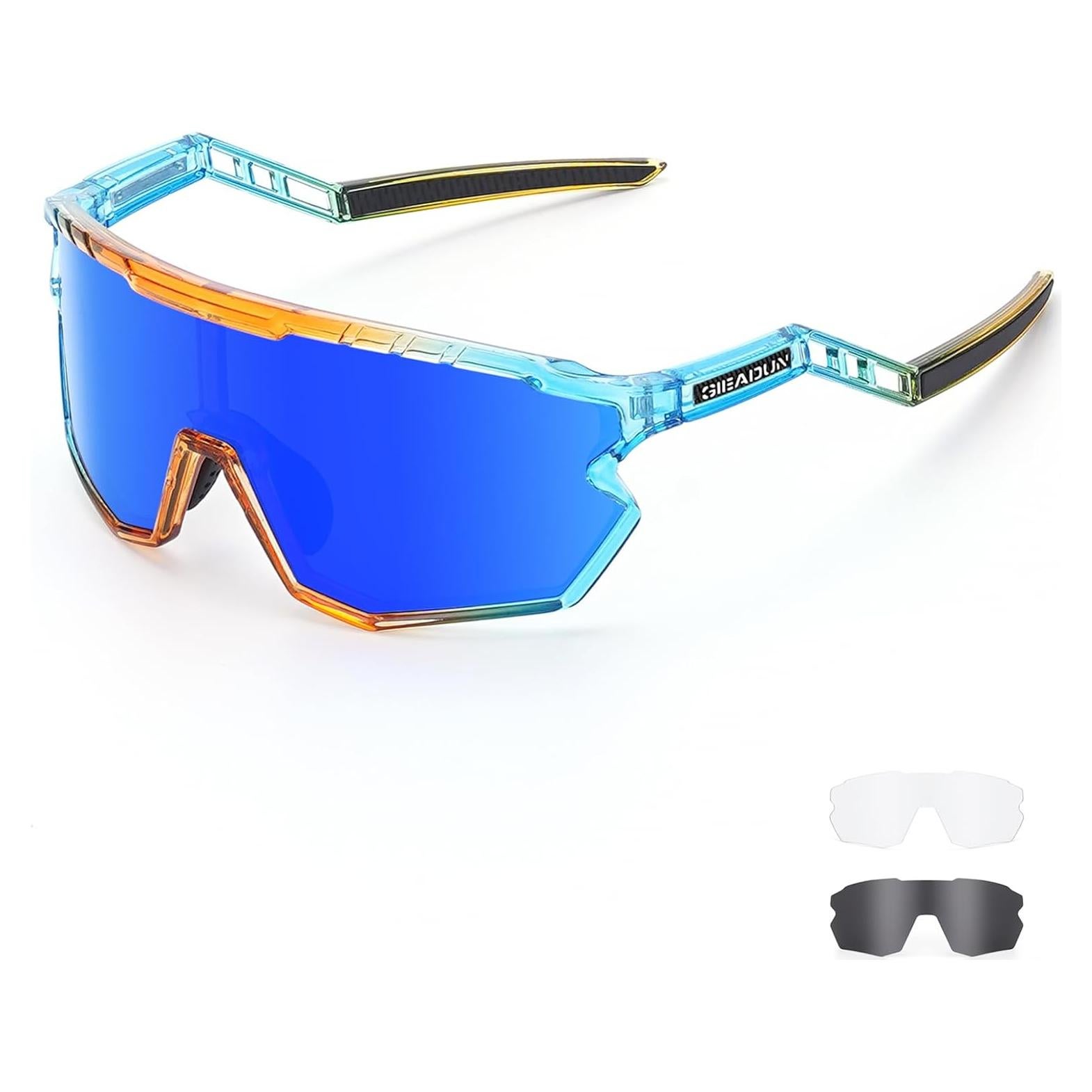 Gafas de sol deportivas GIEADUN con 3 lentes intercambiables