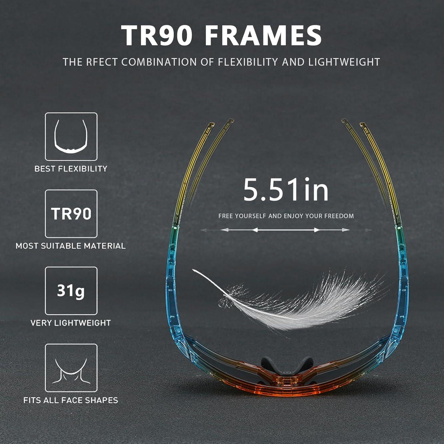 Gafas de sol deportivas GIEADUN con 3 lentes intercambiables