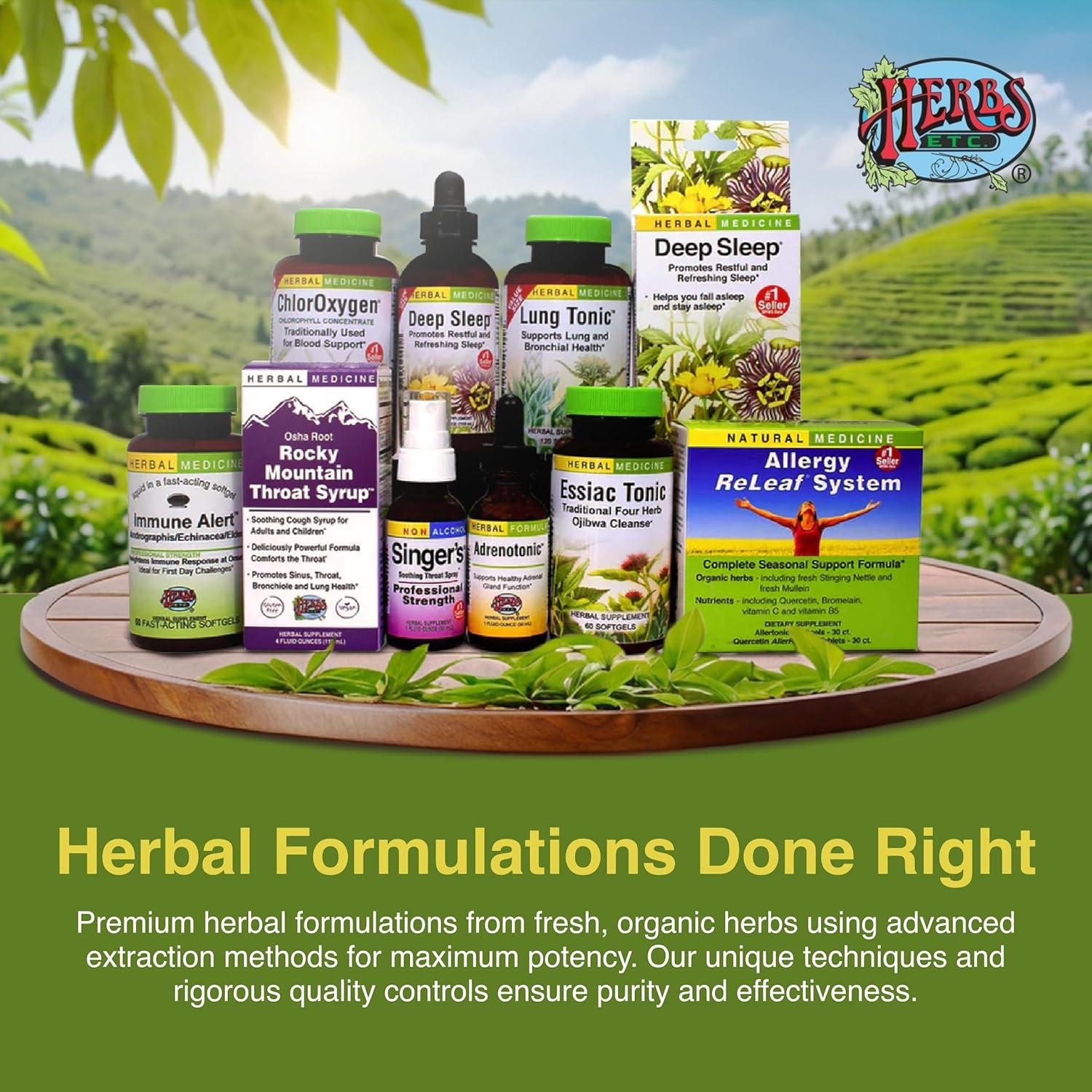 Tónico Essiac Herbs Etc. 59 ml Suplemento Herbal Líquido