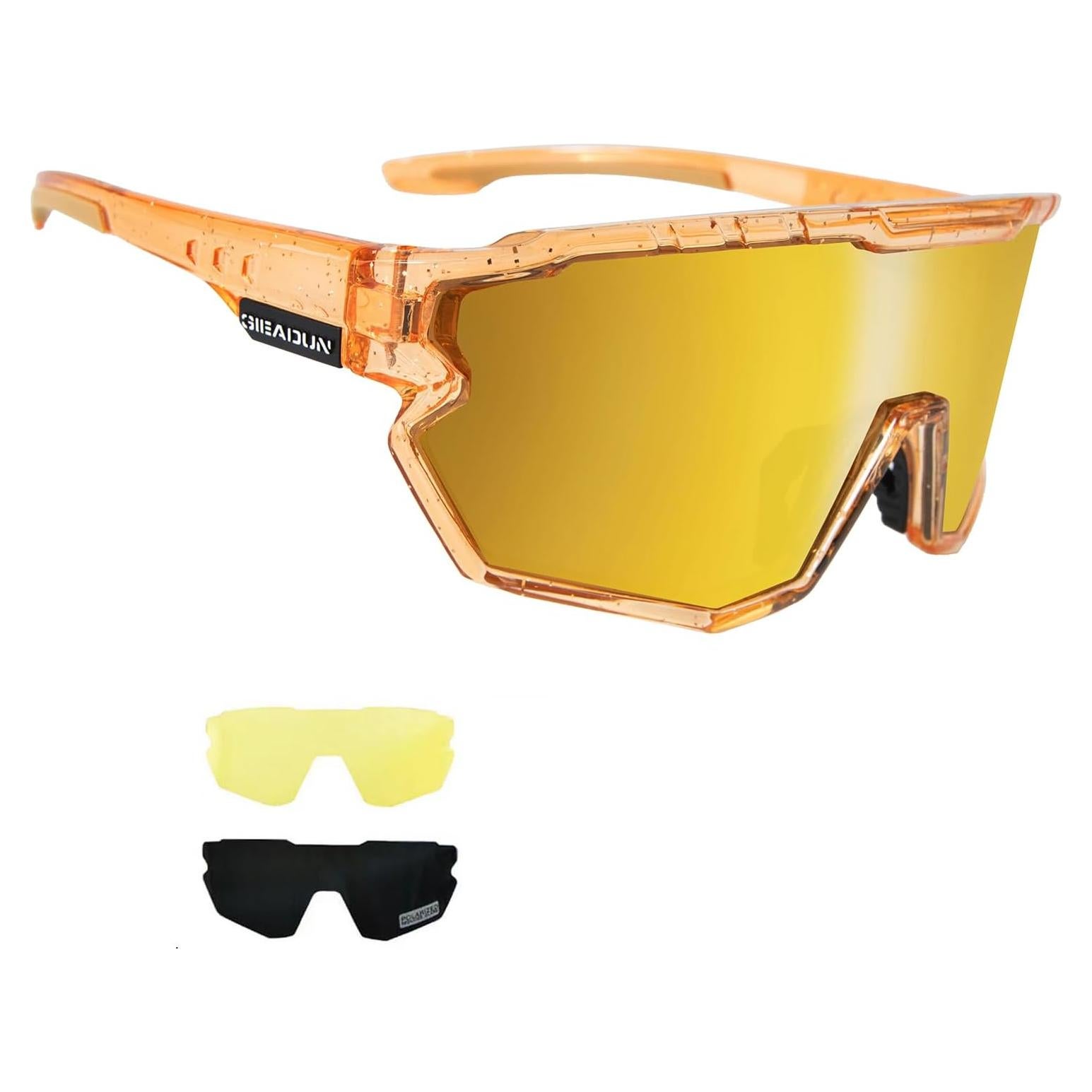 Gafas de sol deportivas GIEADUN con lentes intercambiables