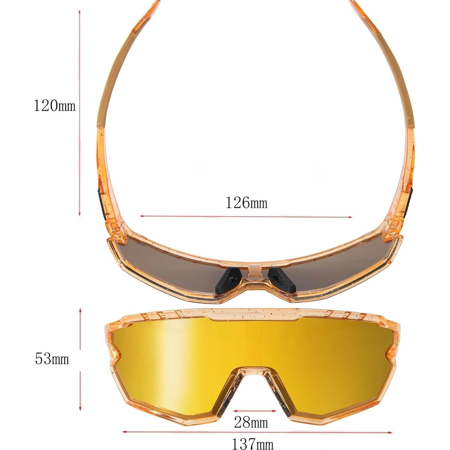 Gafas de sol deportivas GIEADUN con lentes intercambiables