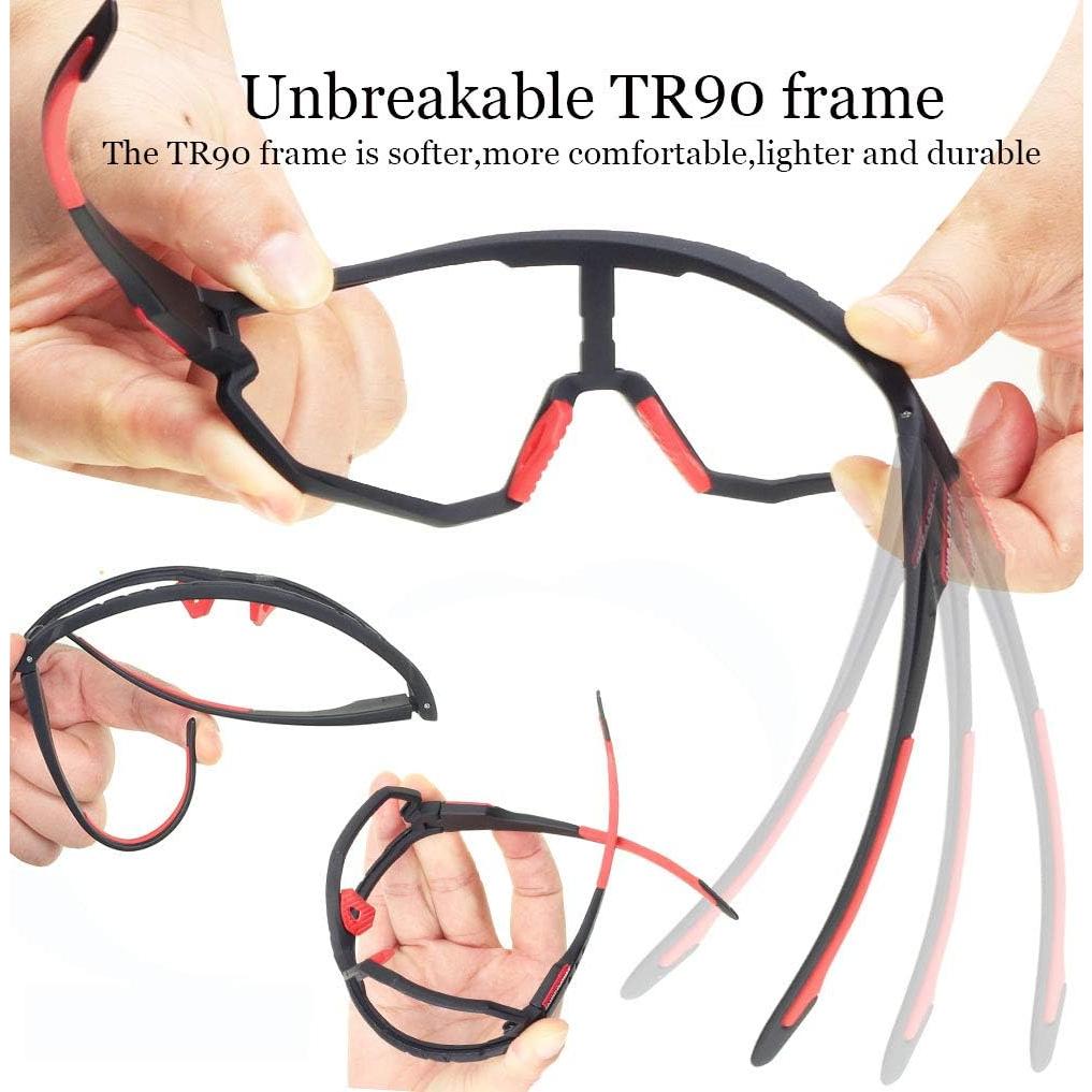 Gafas de sol deportivas GIEADUN con lentes intercambiables