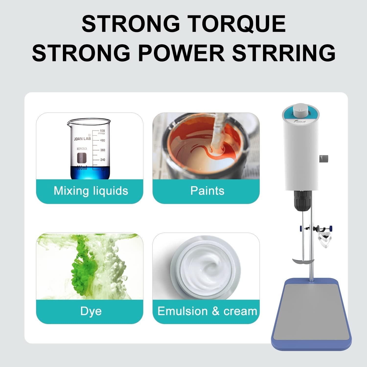 Mezclador de Varilla Eléctrico JOANLAB JLOS-10L 10L 100-2000RPM