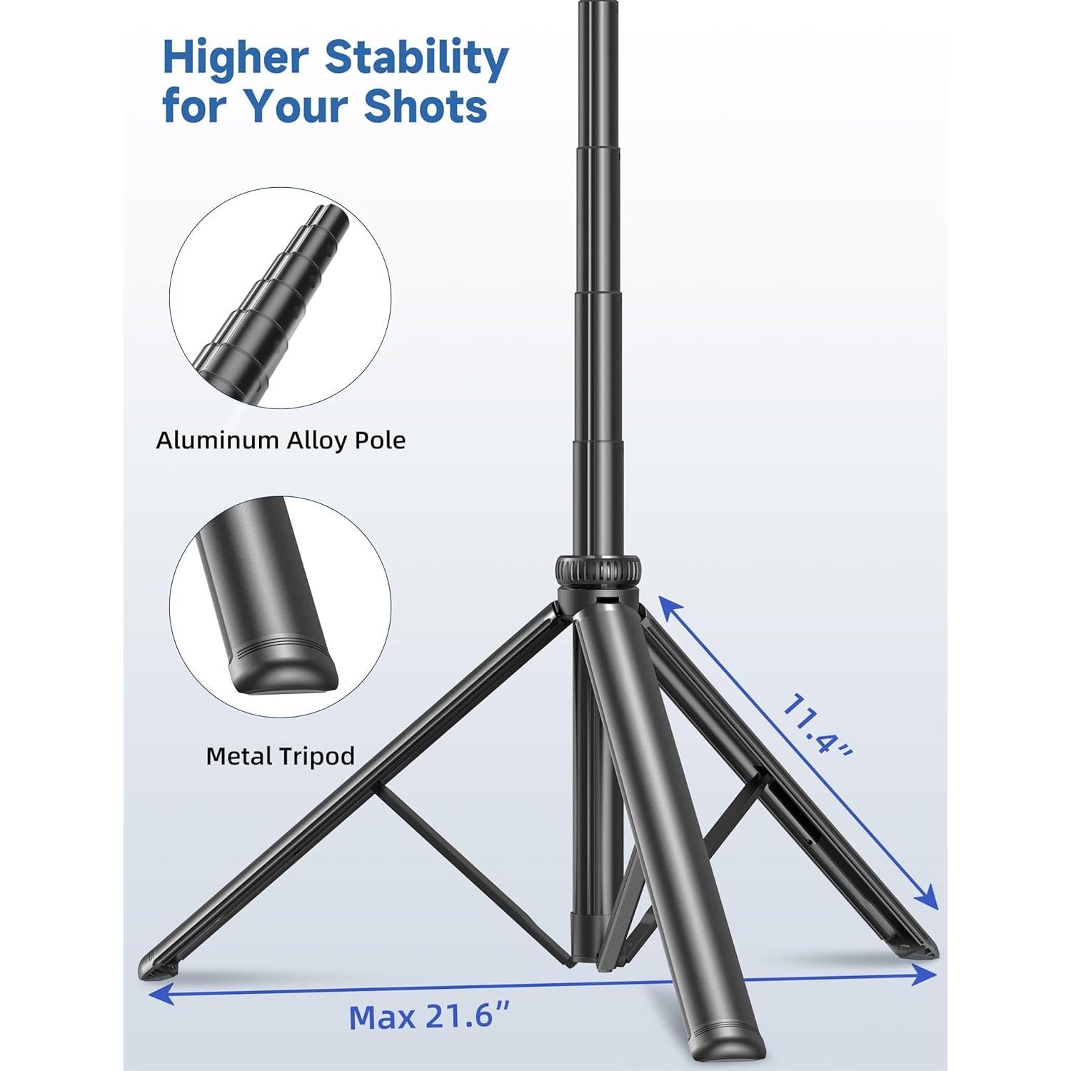 Trípode Extensible LDP 75" para Teléfono con Control Remoto