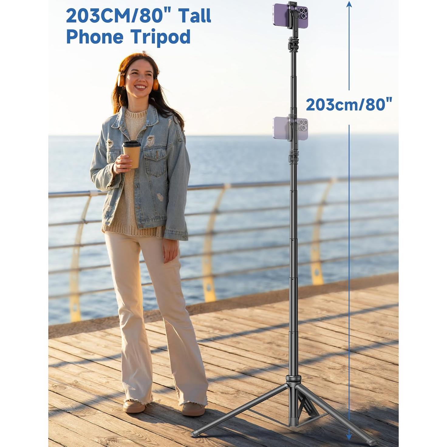 Trípode Extensible LDP 75" para Teléfono con Control Remoto
