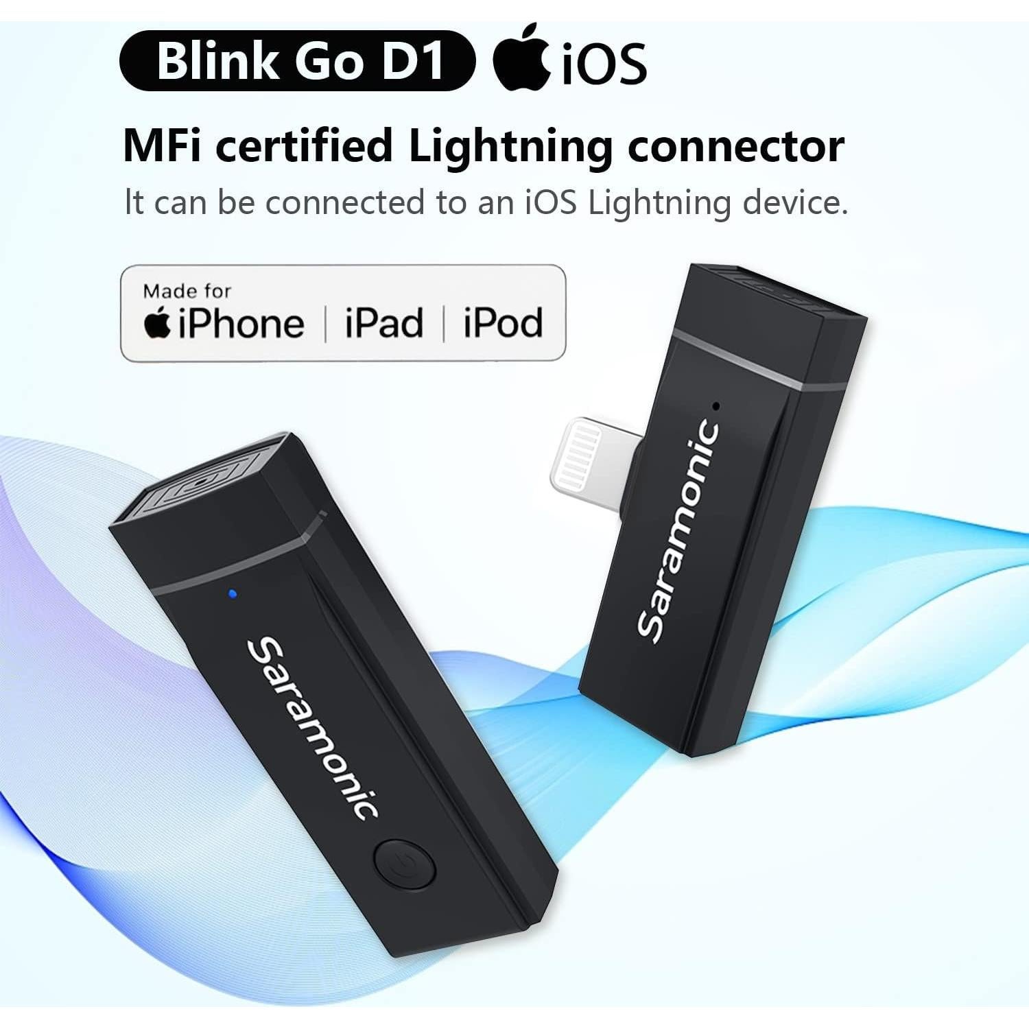 Micrófono Lavalier Inalámbrico Saramonic Lightning 10H