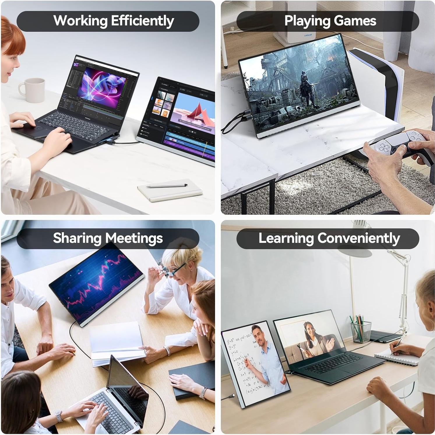 Monitor Portátil Intehill Q14ZA 14" 2.5K 2560x1600 HDMI