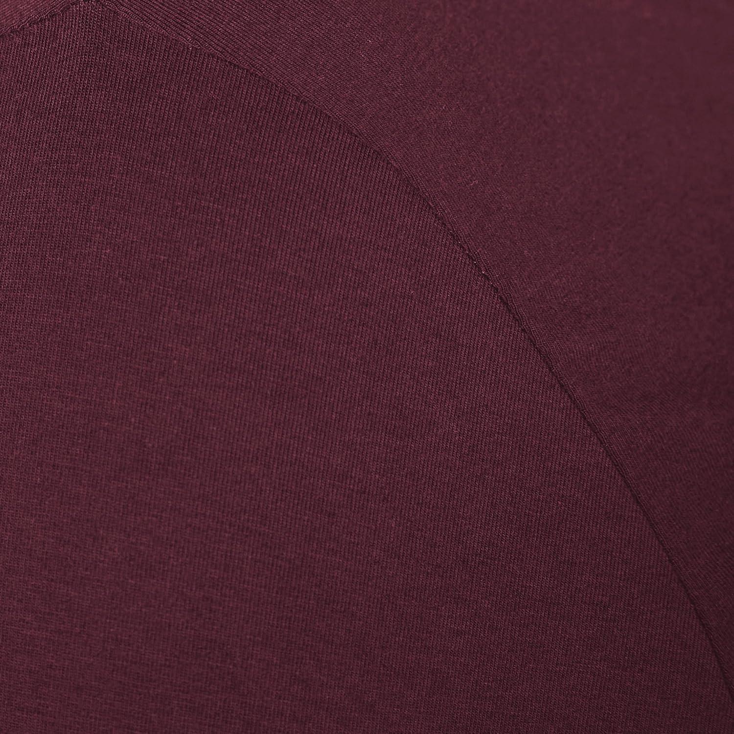 Camiseta de Manga Larga Amazon Essentials Mujer Burdeos X-Pequeño