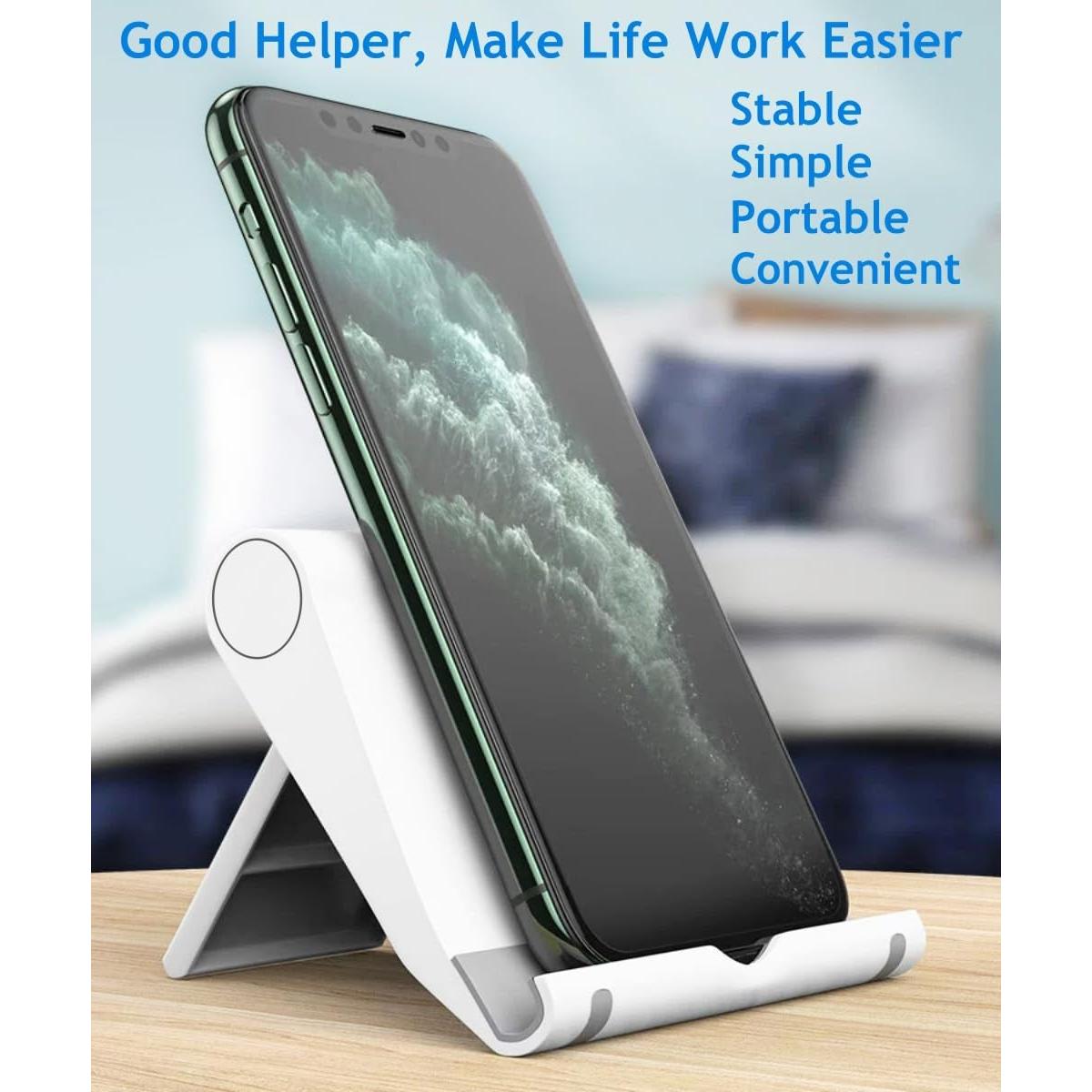 Soporte de teléfono celular JUSDIQIR ajustable y plegable