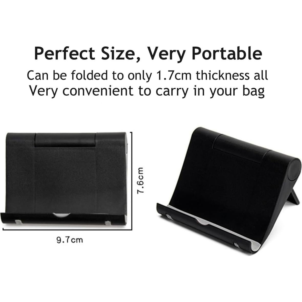 Soporte de teléfono celular JUSDIQIR ajustable y plegable