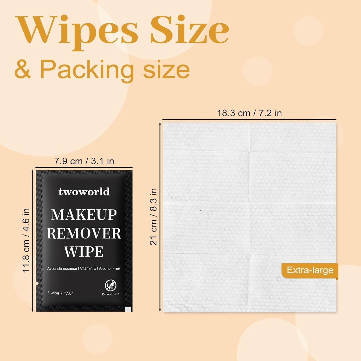 Toallitas Desmaquillantes Twoworld 150 Unidades Hidratantes