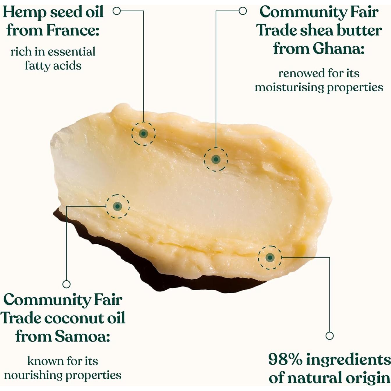 Bálsamo Labial Intensivo The Body Shop Cañamo 4 g Verde