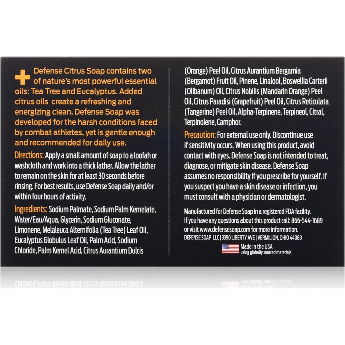 Jabón de Barra Cítrico Defense Soap 119g - Natural y Antifúngico