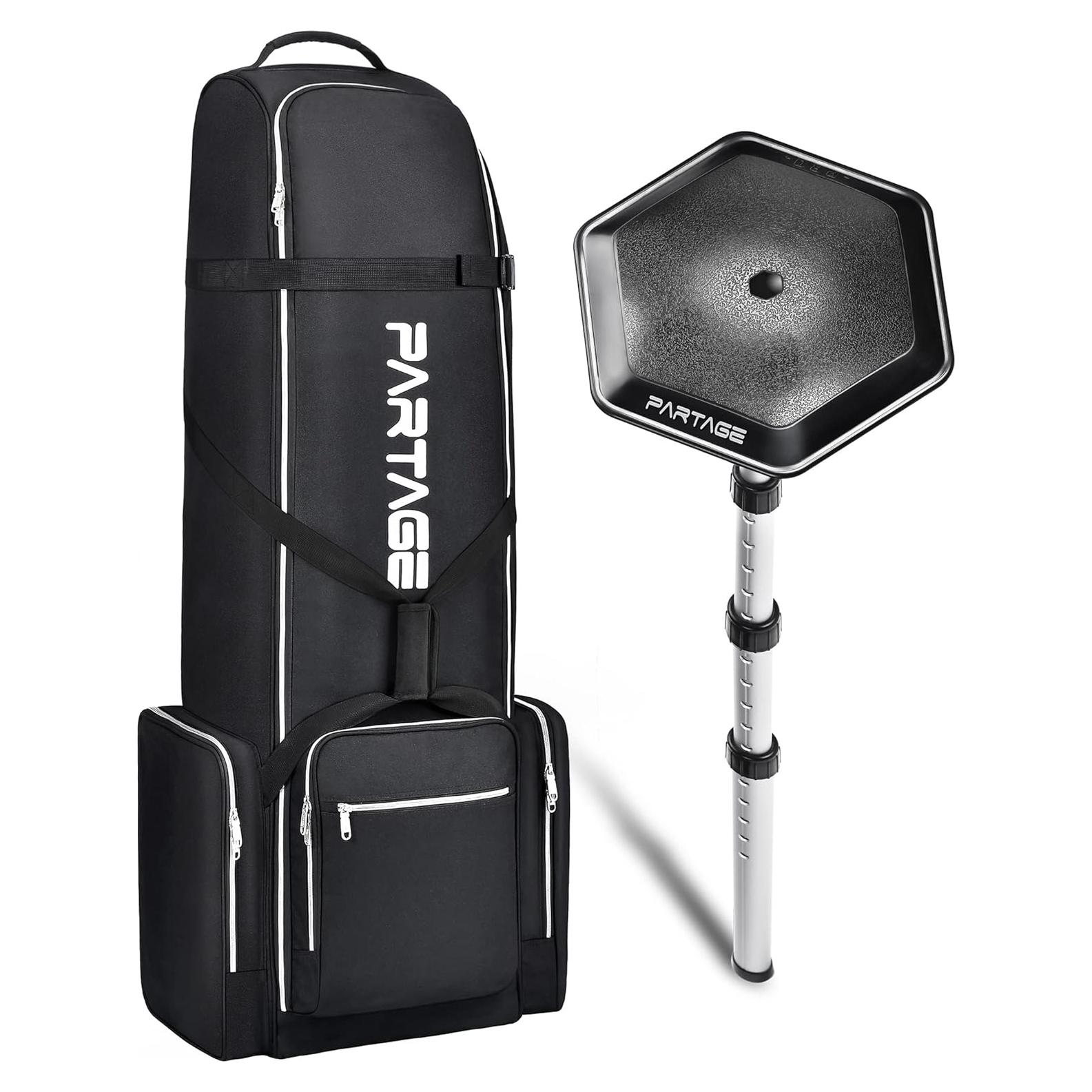 Bolsa de Viaje para Golf Partage con Ruedas - Negro