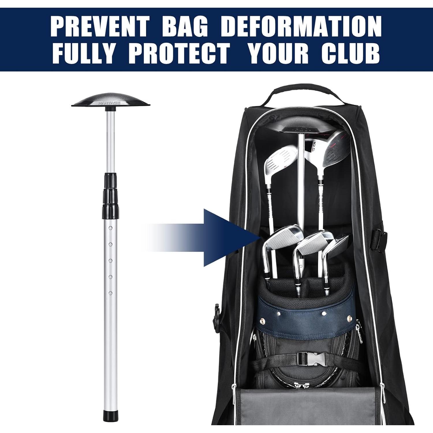 Bolsa de Viaje para Golf Partage con Ruedas - Negro