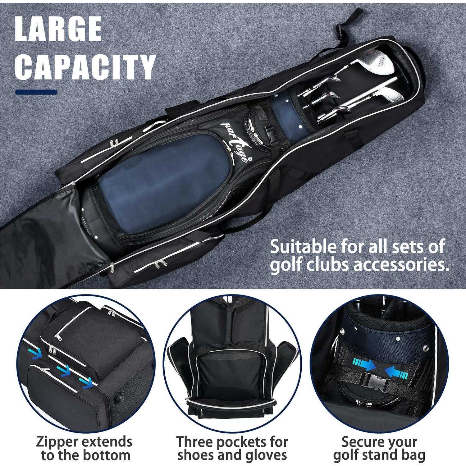 Bolsa de Viaje para Golf Partage con Ruedas - Negro