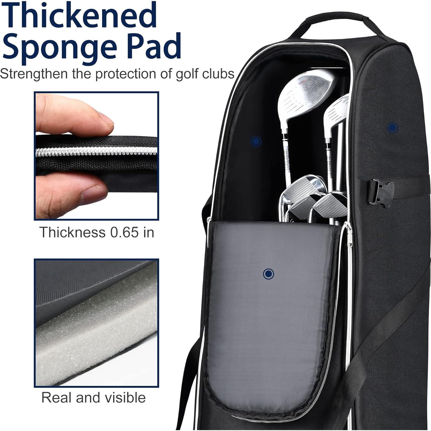 Bolsa de Viaje para Golf Partage con Ruedas - Negro