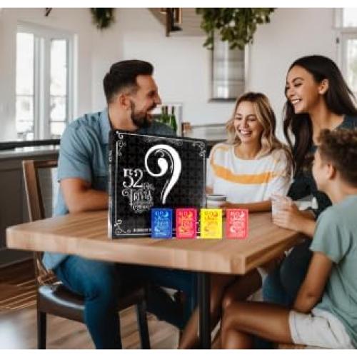 Juego de Trivia de 52 Cartas - Edición Noche de Juegos - 4 Categorías