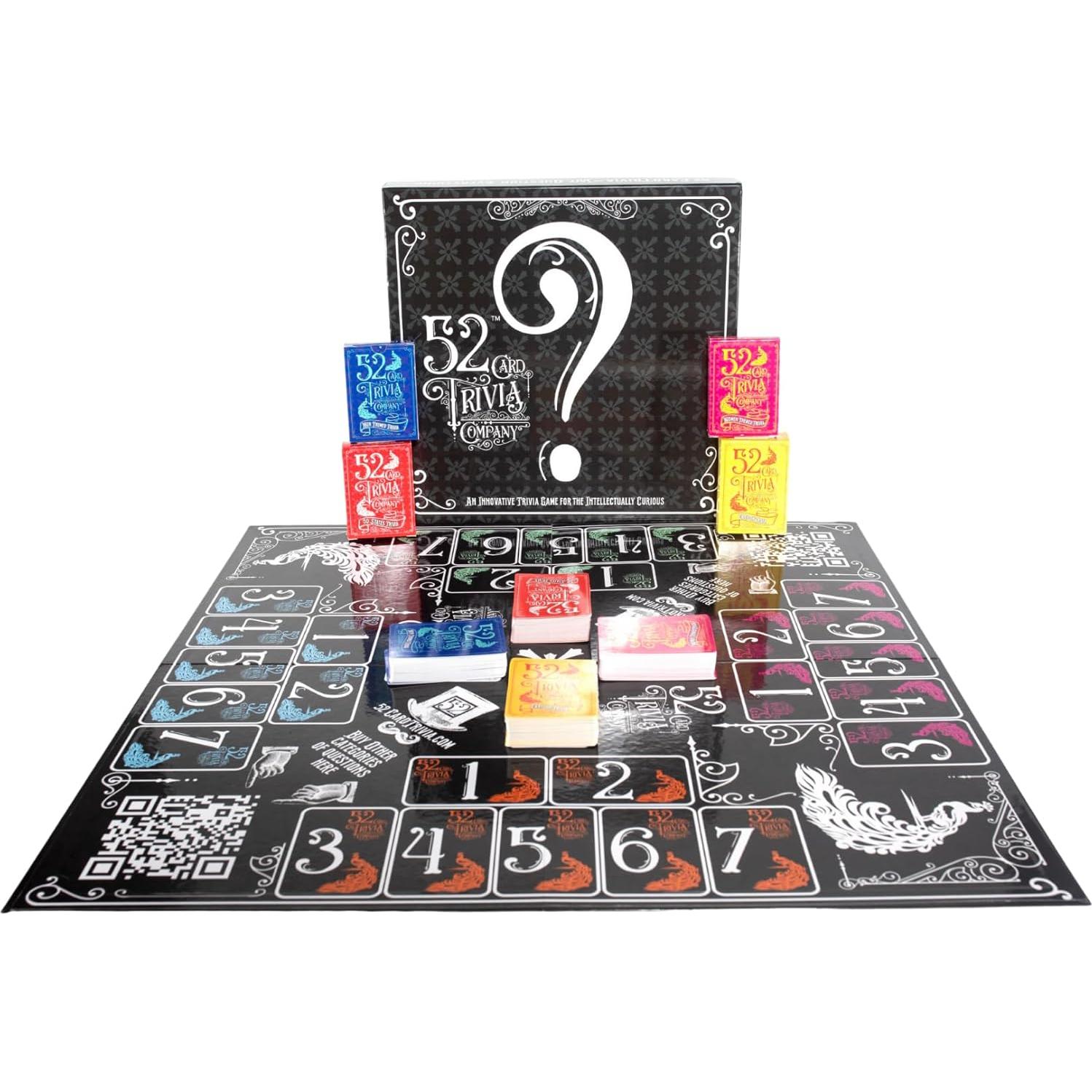 Juego de Trivia de 52 Cartas - Edición Noche de Juegos - 4 Categorías