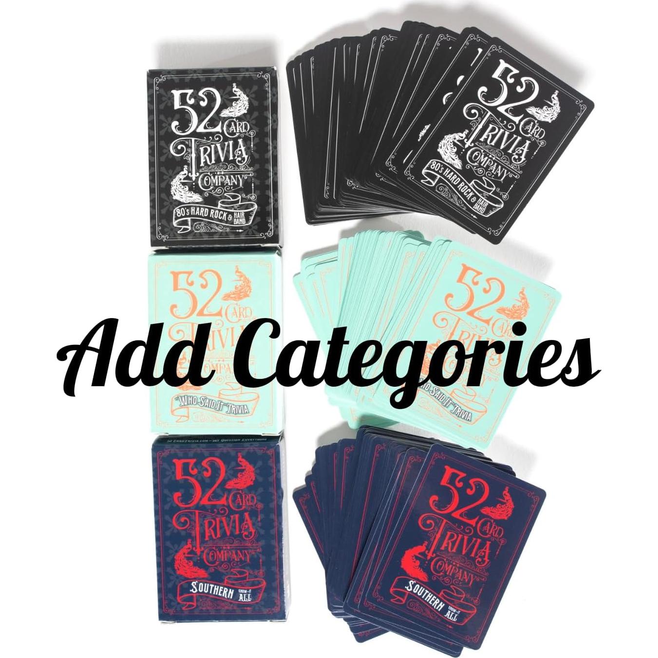 Juego de Trivia de 52 Cartas - Edición Noche de Juegos - 4 Categorías