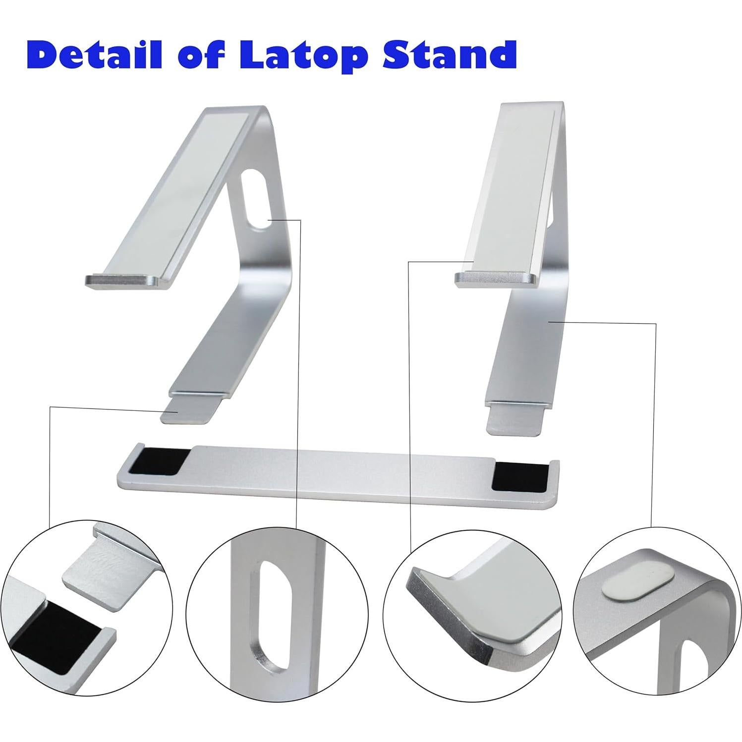 Soporte Elevador de Aluminio YHXCUIER para Laptop 10-15.6"