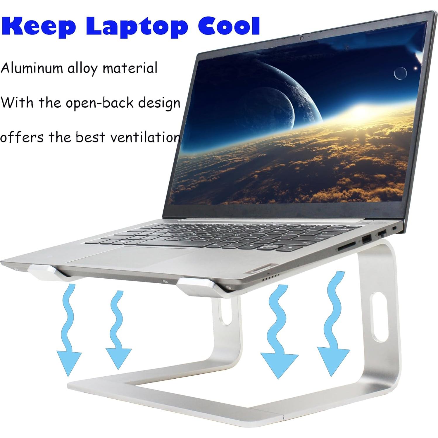 Soporte Elevador de Aluminio YHXCUIER para Laptop 10-15.6"