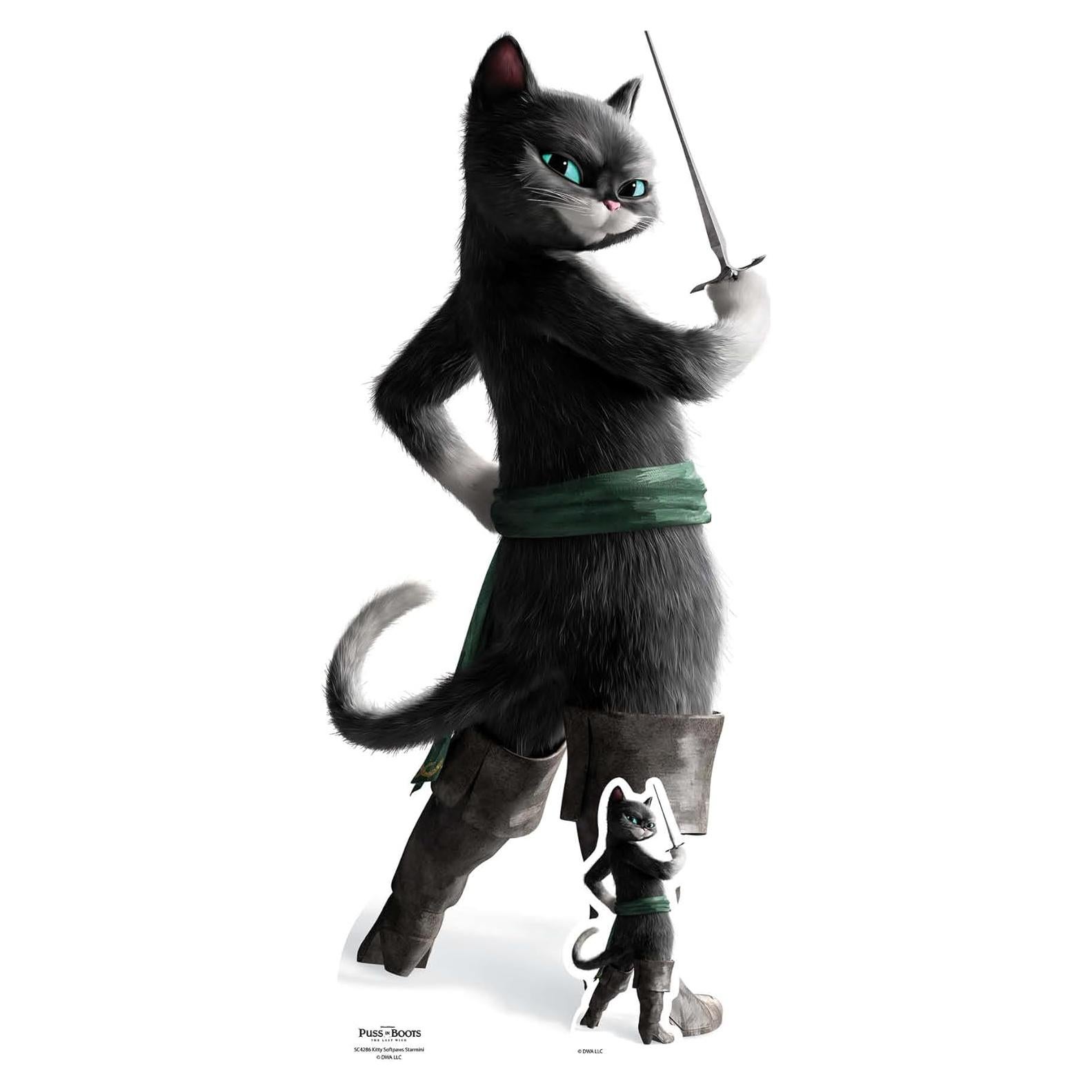 Recorte de Cartón Gato Patitas Suaves Star Cutouts 88.9x40.9cm