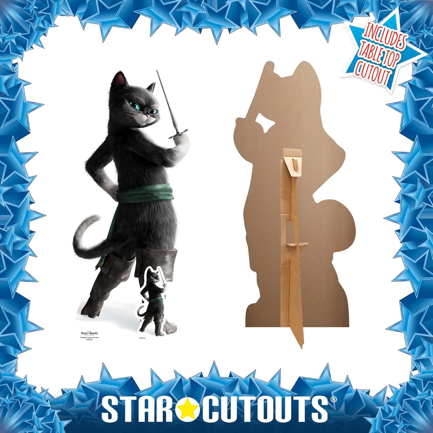 Recorte de Cartón Gato Patitas Suaves Star Cutouts 88.9x40.9cm